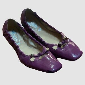 Tods Women's Purple Ballet Flats